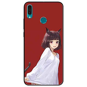Ốp lưng in cho Huawei Y9 2019 Mẫu Cún Tai To