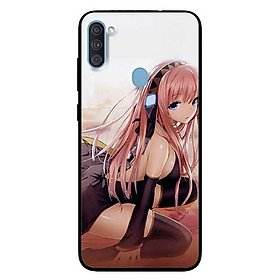 Ốp lưng dành cho Samsung A11 mẫu Anime Cô Gái Tất Đen