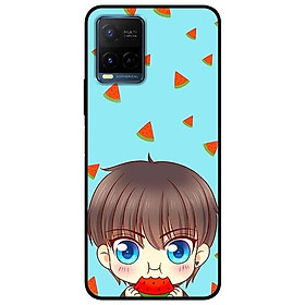 Ốp lưng dành cho Vivo Y21 - Vivo Y21s mẫu Cặp Đôi Ăn Dưa 1