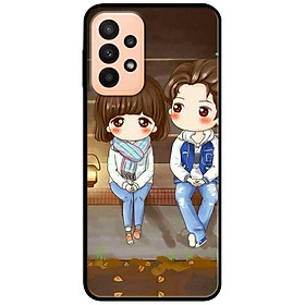 Ốp lưng dành cho Samsung A13 4G mẫu Anime Cặp Đôi Ngồi
