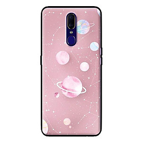 Ốp in cho Oppo F11 Họa Tiết Nền Hồng - Hàng chính hãng