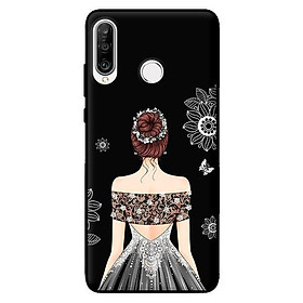 Ốp in cho Huawei P30 Lite Cô Gái Váy Xám - Hàng chính hãng