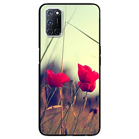 Ốp lưng dành cho Oppo A52 (2020) mẫu Ba Nụ Hoa Đỏ