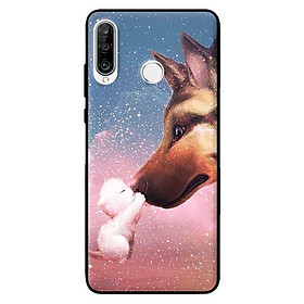 Ốp lưng in cho Huawei P30 Lite Cún Con Trắng - Hàng chính hãng