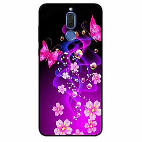 Ốp lưng dành cho Huawei Nova 2i mẫu Bướm Và Hoa Hồng