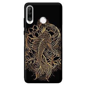 Ốp lưng in cho Huawei P30 Lite Chép Vàng Trên - Hàng chính hãng