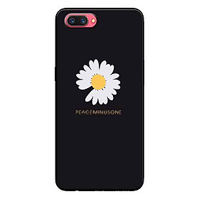 Ốp Lưng in cho Oppo A3s, Realme C1 Mẫu Peace Hoa Cúc  - Hàng Chính Hãng