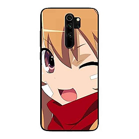 Ốp Lưng in cho Xiaomi Redmi Note 8 Pro Mẫu Cô Gái Nheo Mắt - Hàng Chính Hãng