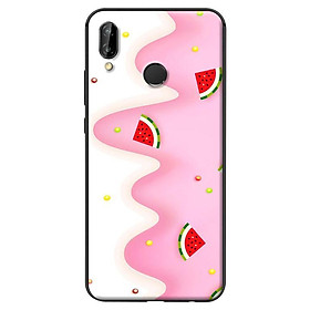 Ốp in cho Huawei Nova 3E Họa Tiết Dưa Hấu Hồng - Hàng chính hãng