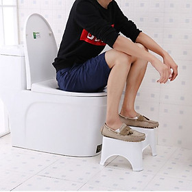 Ghế kê chân Toilet ngăn ngừa ung thư đại tràng chất liệu nhựa ABS 