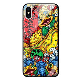 Ốp kính cường lực cho iPhone XS MAX Cóc Vàng - Hàng chính hãng