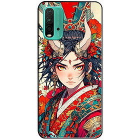 Ốp lưng Redmi 9T - 13C - 13 4G - Redmi Note 13 4G - Note 13 Pro 4G - Note 13 Pro 5G - Cô Gái Đồ Đỏ - Hàng Chính Hãng