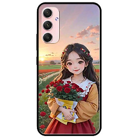 Ốp lưng cho Samsung A14 - A24 - A34 - A54 - A15 - A25 - A35 - A55 - Thiếu Nữ Cầm Hoa Hồng - Hàng Chính Hãng