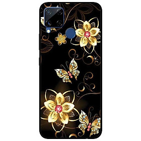 Ốp lưng dành cho Realme C15 mẫu Bướm Hoa Vàng