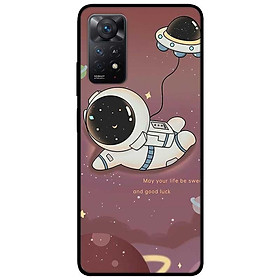 Ốp lưng dành cho Xiaomi Redmi Note 11 Pro mẫu Phi Hành Nền Nâu