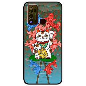 Ốp lưng dành cho Vivo Y30 mẫu Mèo Và Cá Chép