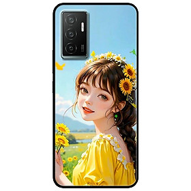 Ốp lưng cho Vivo V23e - Y31 - Y51 - Y55 - Y55s - Y55 2022 - Mỹ Nữ Áo Vàng - Hàng Chính Hãng