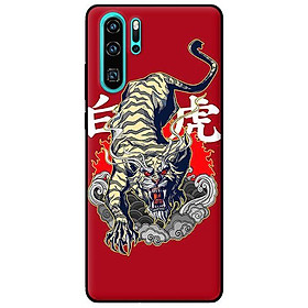 Ốp in cho Huawei P30 Pro Hổ Nền Đỏ - Hàng chính hãng