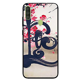 Ốp lưng dành cho Samsung A11 mẫu Thư Pháp LỘC Nền Anh Đào