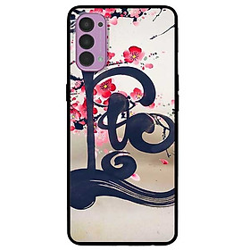 Ốp lưng dành cho Oppo Reno 4 mẫu Thư Pháp LỘC Nền Anh Đào