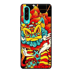 Ốp in cho Huawei P30 Lân Đỏ Vàng - Hàng chính hãng