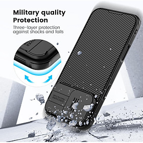 Ốp Lưng Nillkin Camshield Pro Bảo Vệ Camera Cho Iphone 16 Plus | 16 ProMax | 16 Pro | ốp IP16 chống sốc – Hàng Chính Hãng