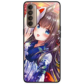 Ốp lưng dành cho Oppo Reno 4 Pro mẫu Cô Gái Neko