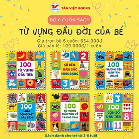 Sách - Từ Vựng Đầu Đời Của Bé - Combo 6 Cuốn - Tân Việt Books