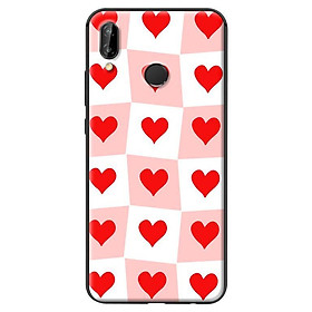 Ốp in cho Huawei Nova 3E Trái TIm Ô Vuông - Hàng chính hãng