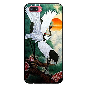 Ốp Lưng in cho Oppo A3s - Realme C1 Mẫu Chim Hạc - Hàng Chính Hãng