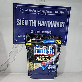 Viên rửa chén bát FINISH Quantum túi 54 viên - Hương Chanh