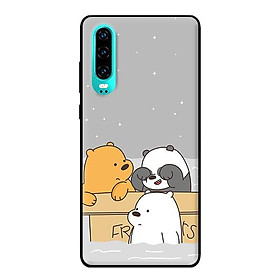 Ốp in cho Huawei P30 3 Chú Gấu 1 - Hàng chính hãng