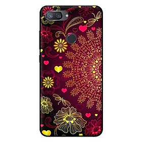 Ốp lưng in cho Xiaomi Mi 8 Lite mẫu Mandala Đỏ - Hàng chính hãng