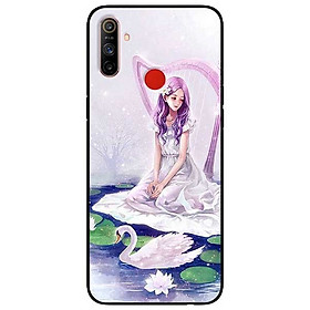 Ốp lưng dành cho Realme C3 mẫu Cô Gái Và Thiên Nga