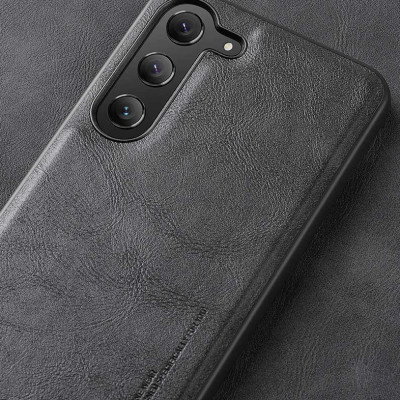 Ốp lưng da cao cấp cho SamSung Galaxy S24, S24 Plus chính hãng X-level viền mềm, chống bám vân tay - Hàng Chính Hãng