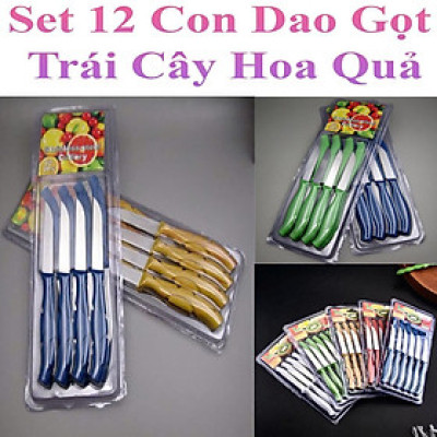 Set 12 Con Dao Gọt Trái Cây Hoa Quả