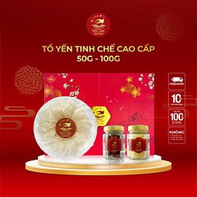 Tổ yến Tinh chế cao cấp 100 gram Yến Việt Tinh Hoa - Hàng chính hãng