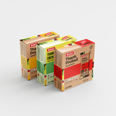 BANU - THANH ENERGY BAR - TÁO QUẾ - HỘP ( 10 THANH)