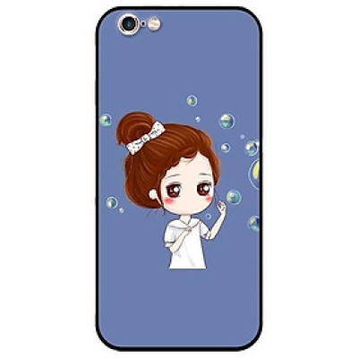 Ốp lưng dành cho Iphone 5 / 5s / 5Se - Iphone 6 / 6s - Iphone 6 Plus / 6s Plus mẫu Cô Gái Búi Tóc