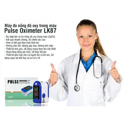 Máy đo nồng độ oxy trong máu LK87 SPO2, đô nhịp tim Pulse Oximeter cầm tay