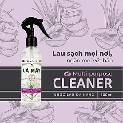 NƯỚC LAU ĐA NĂNG TÍA TÔ & NHA ĐAM LÁ MÂY 200 mL