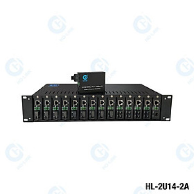 Khung nguồn tập trung 14 media converter Ho-link HL-2U14-2A - Hàng Chính Hãng