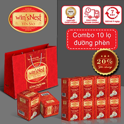 Combo 10 lọ Yến sào cao cấp win