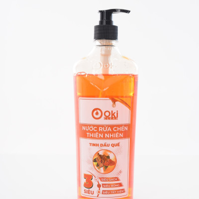 Nước rửa chén Thiên nhiên Tinh dầu Quế 720g OKI Clean