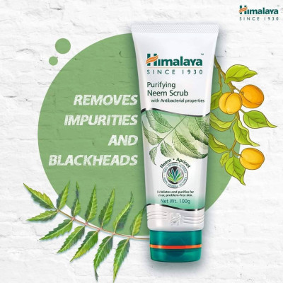 Kem Tẩy Da Chết Neem Cho Da Thường Đến Da Dầu Himalaya Herbals (100ml)