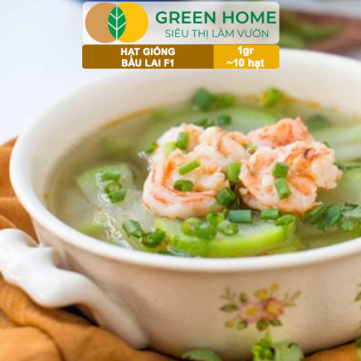 Hạt Giống Bầu Lai Greenhome, Gói 1gr~10 hạt, Dễ Trồng Quanh Năm, Nảy Mầm Cao, Thu Hoạch Nhanh, Năng Suất Cao T09