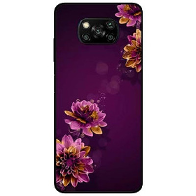 Ốp lưng dành cho Xiaomi Poco X3 mẫu Cúc Tím