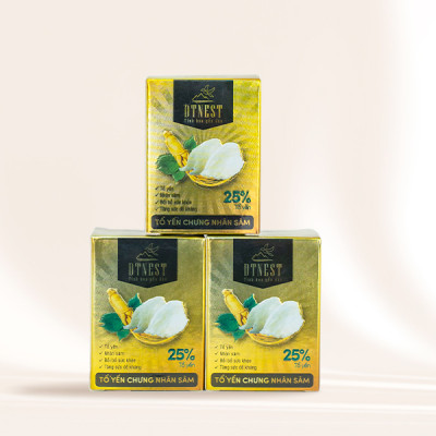 Đặc sản Khánh Hòa - Yến Chưng Đường Phèn Nhân Sâm 70ml (Hũ lẻ) DT NEST/ DT FOOD