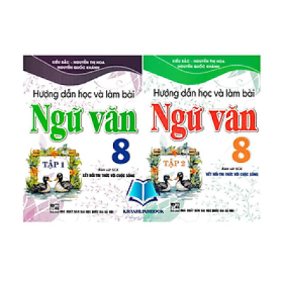 Sách - Combo Hướng Dẫn Học Và Làm Bài Làm Văn Ngữ Văn 8 Tập 1 + 2 ( Bám sát SGK Kết Nối Tri Thức Với Cuộc Sống )