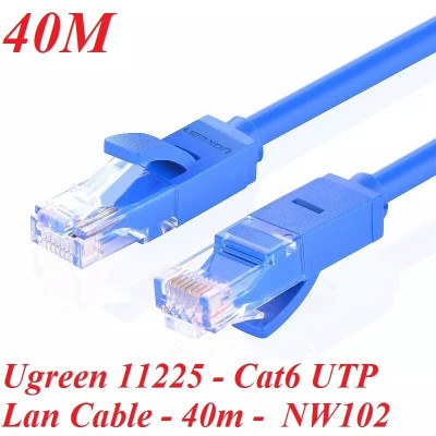 Ugreen UG11225NW102TK 40M Màu xanh Cáp mạng LAN CAT6 UPT - HÀNG CHÍNH HÃNG